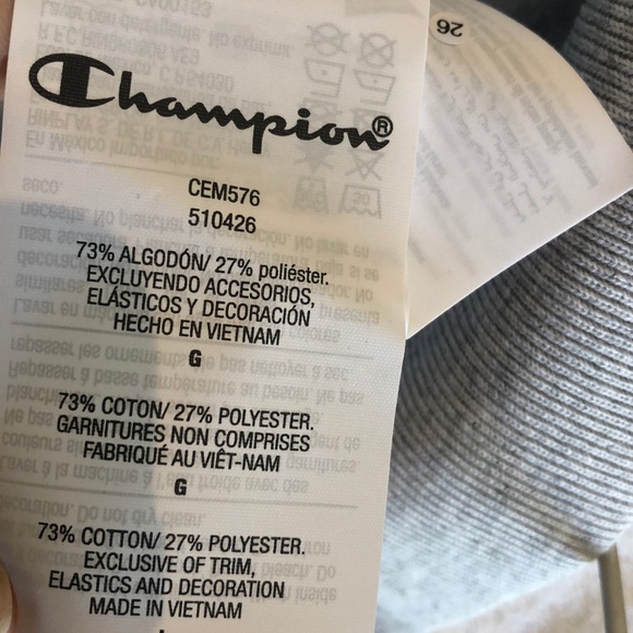 CHAMPION REVERSE WEAVE NWT SWEATSHIRT GRAY MENS L - Picture 5 of 6